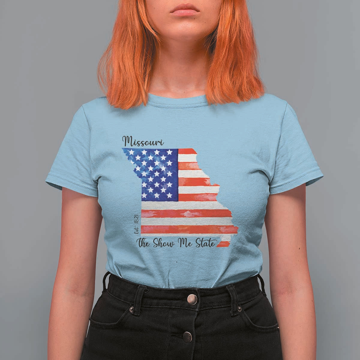 The Show Me State Est 1821 T Shirt For Women Proud Missourian Gift