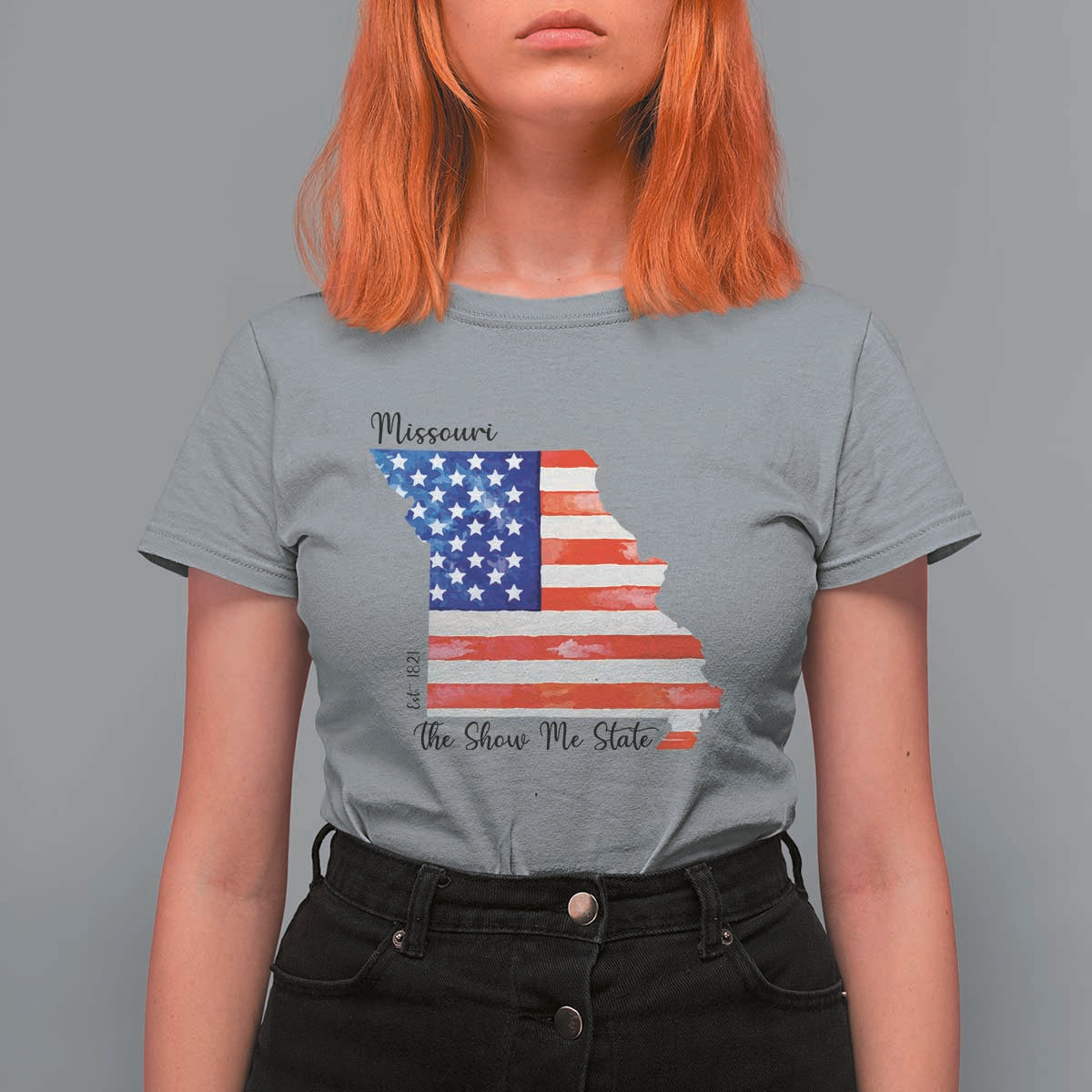 The Show Me State Est 1821 T Shirt For Women Proud Missourian Gift