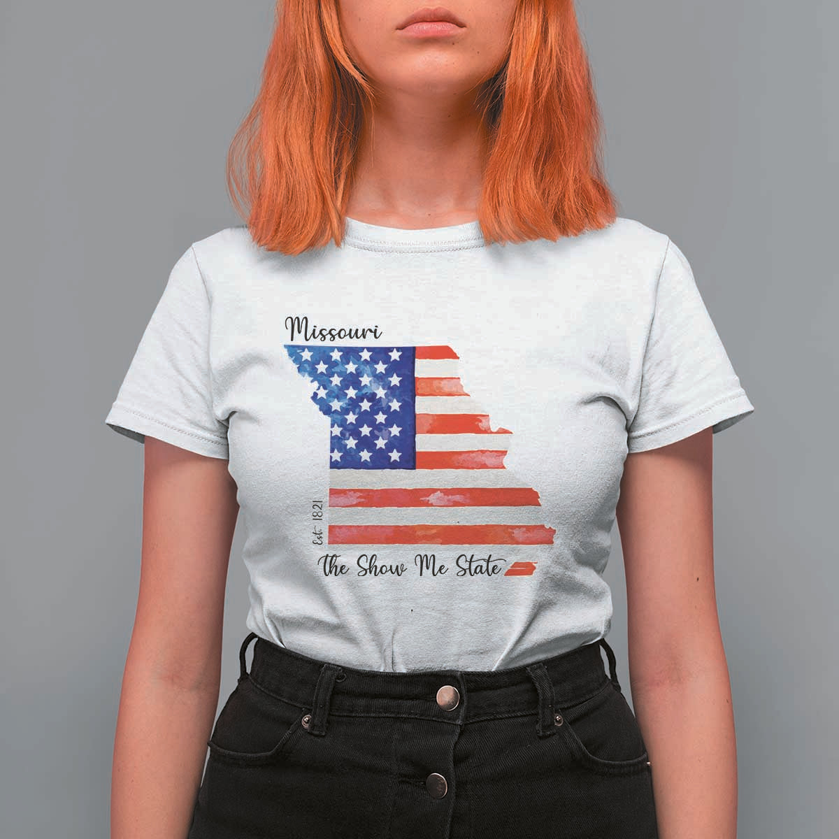The Show Me State Est 1821 T Shirt For Women Proud Missourian Gift