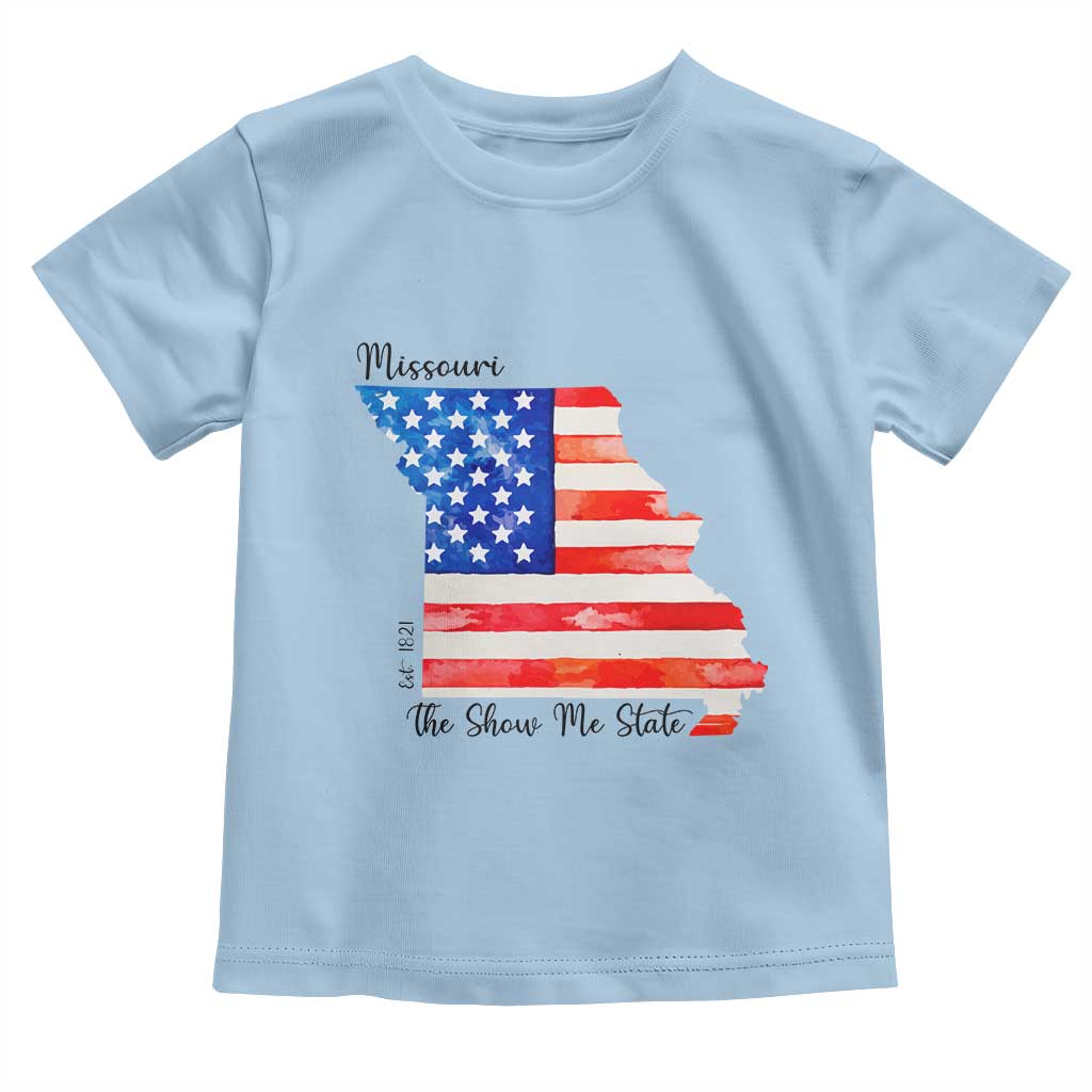 The Show Me State Est 1821 Toddler T Shirt Proud Missourian Gift