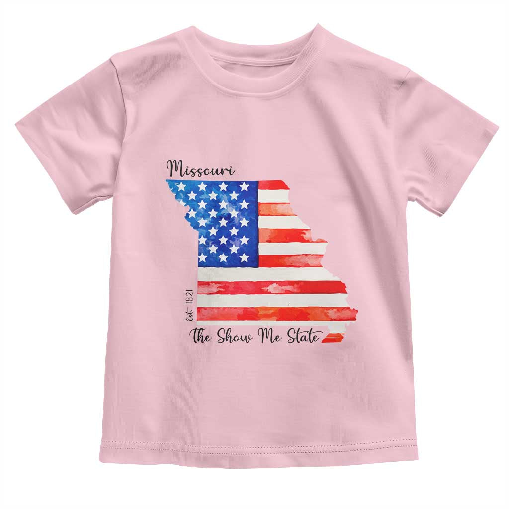 The Show Me State Est 1821 Toddler T Shirt Proud Missourian Gift