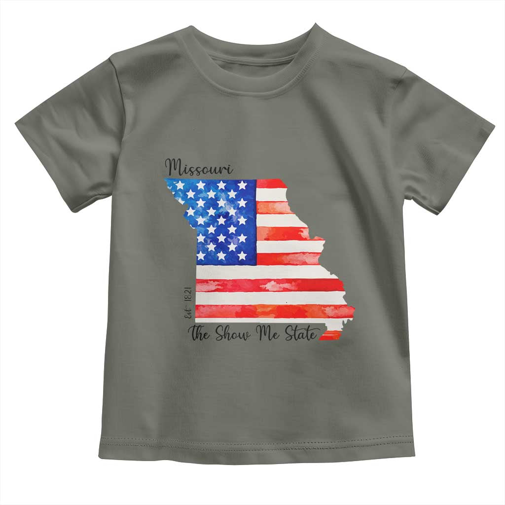 The Show Me State Est 1821 Toddler T Shirt Proud Missourian Gift