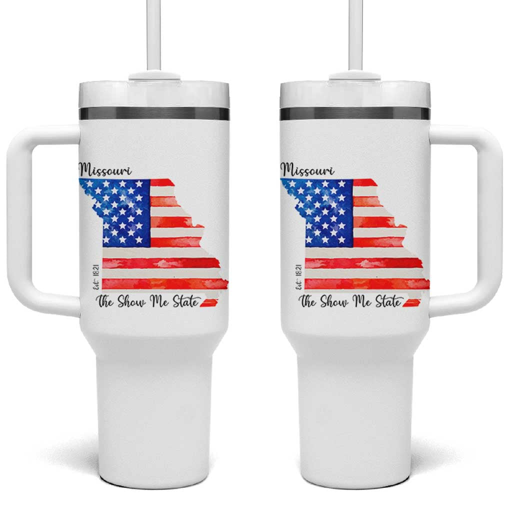 The Show Me State Est 1821 Tumbler With Handle Proud Missourian Gift