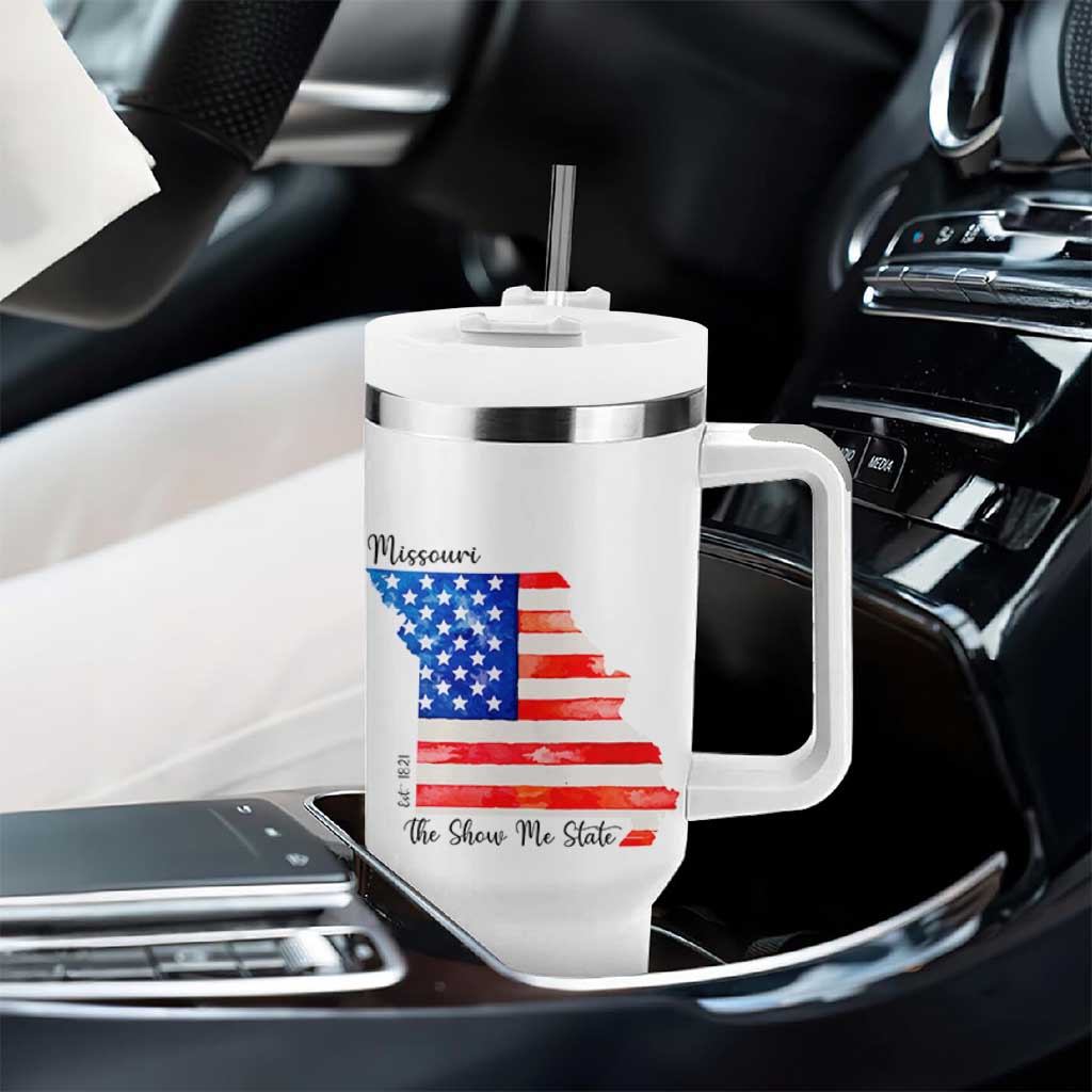 The Show Me State Est 1821 Tumbler With Handle Proud Missourian Gift