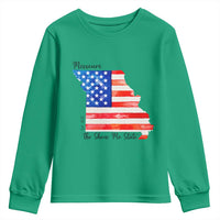 The Show Me State Est 1821 Youth Sweatshirt Proud Missourian Gift