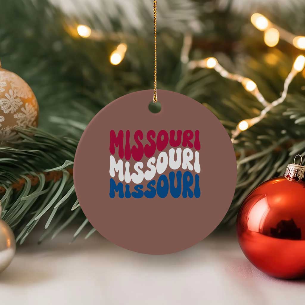The Show Me State Pride Ceramic Ornament Gift For Missouri Lovers