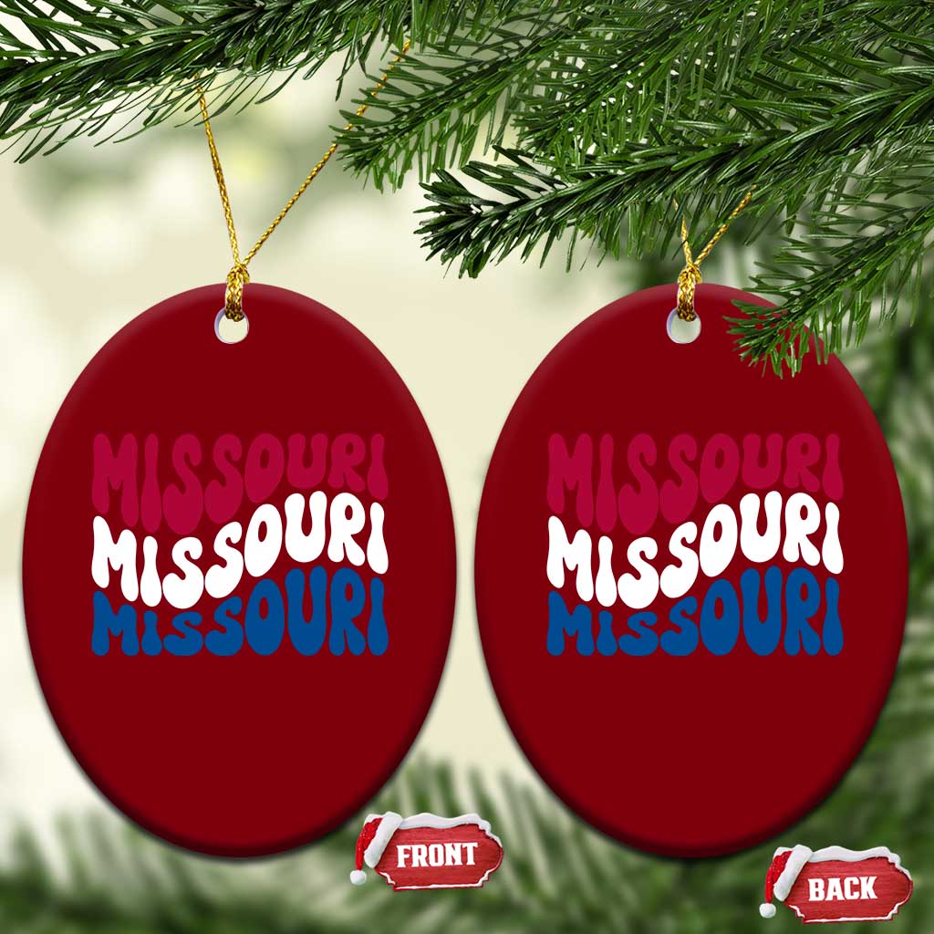 The Show Me State Pride Ceramic Ornament Gift For Missouri Lovers