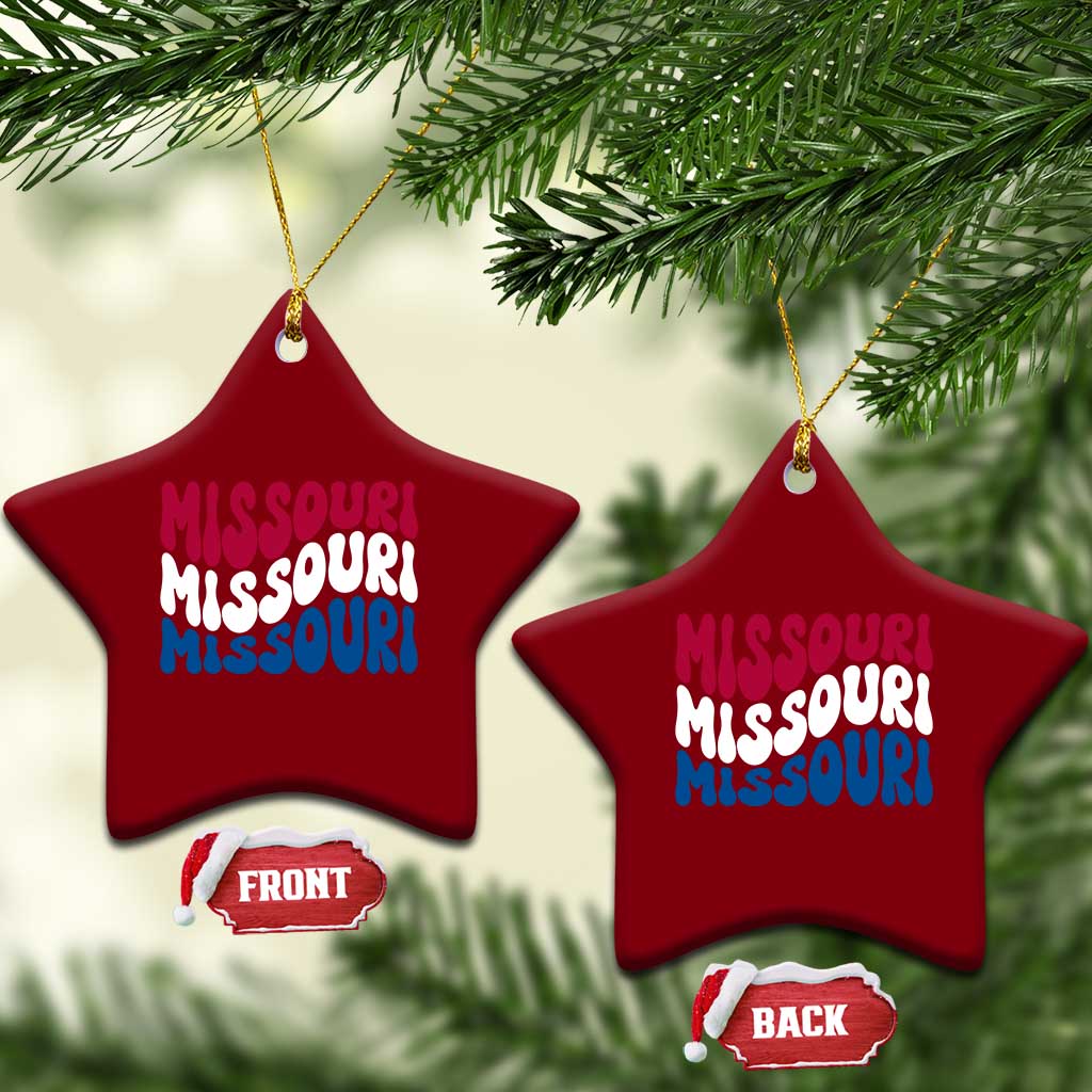 The Show Me State Pride Ceramic Ornament Gift For Missouri Lovers