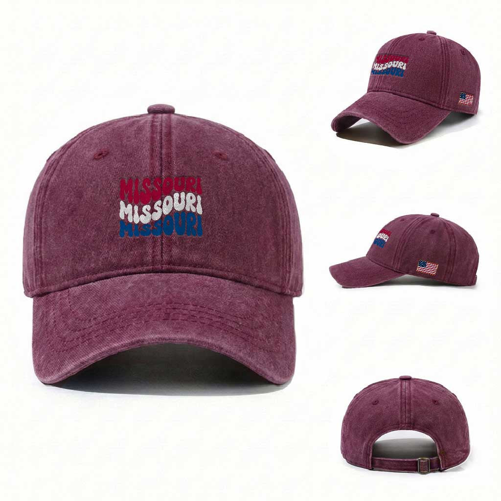 The Show Me State Pride Washed Cotton Baseball Cap Gift For Missouri Lovers