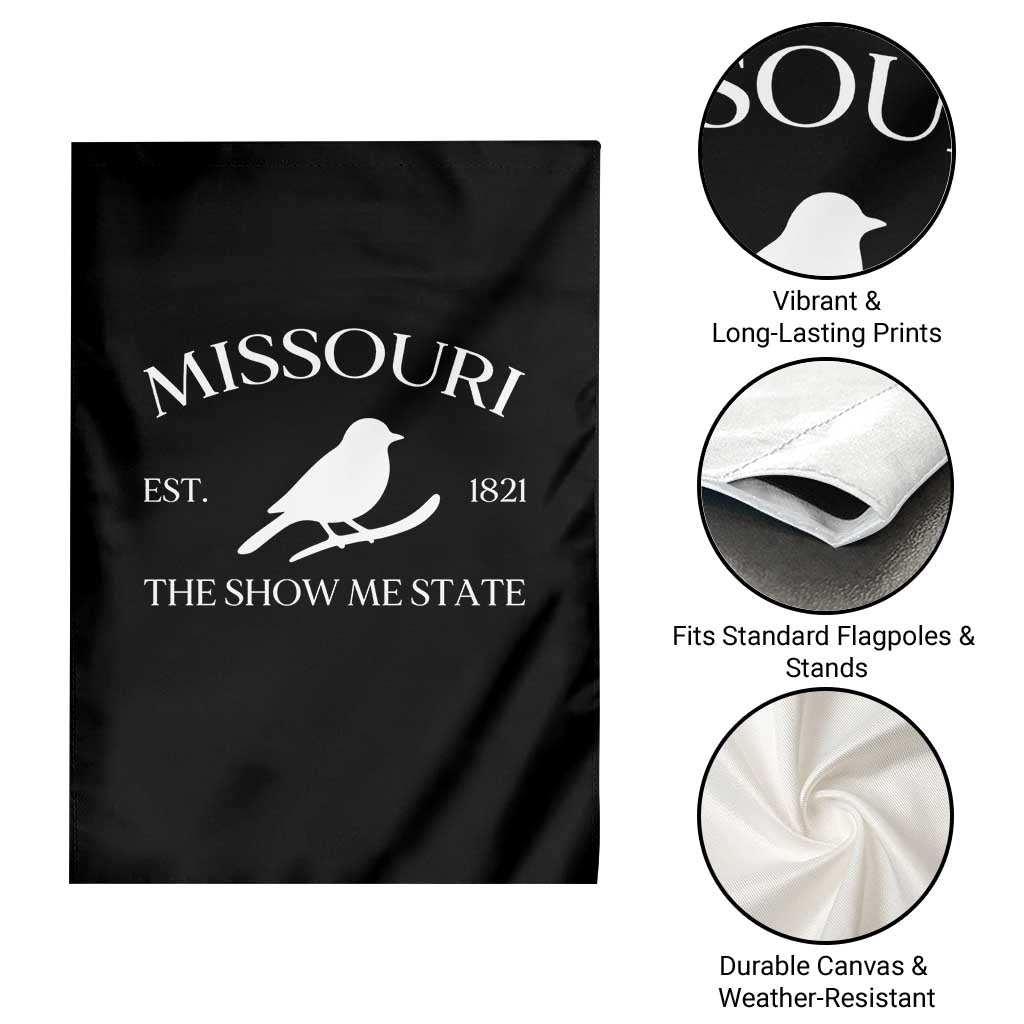 Vintage Blue Bird Missouri Garden Flag The Show Me State Pride