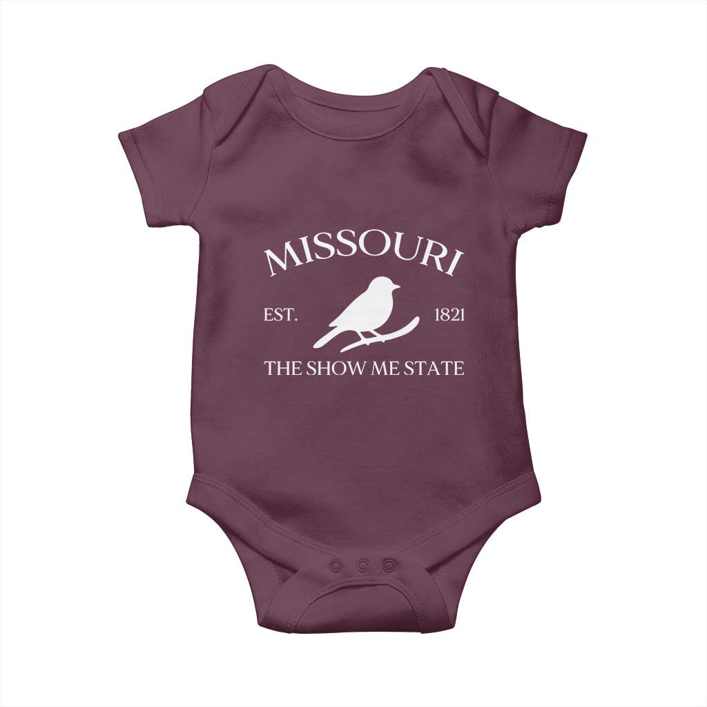 Vintage Blue Bird Missouri Baby Onesie The Show Me State Pride