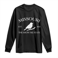 Vintage Blue Bird Missouri Long Sleeve Shirt The Show Me State Pride