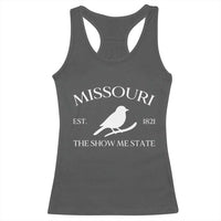 Vintage Blue Bird Missouri Racerback Tank Top The Show Me State Pride