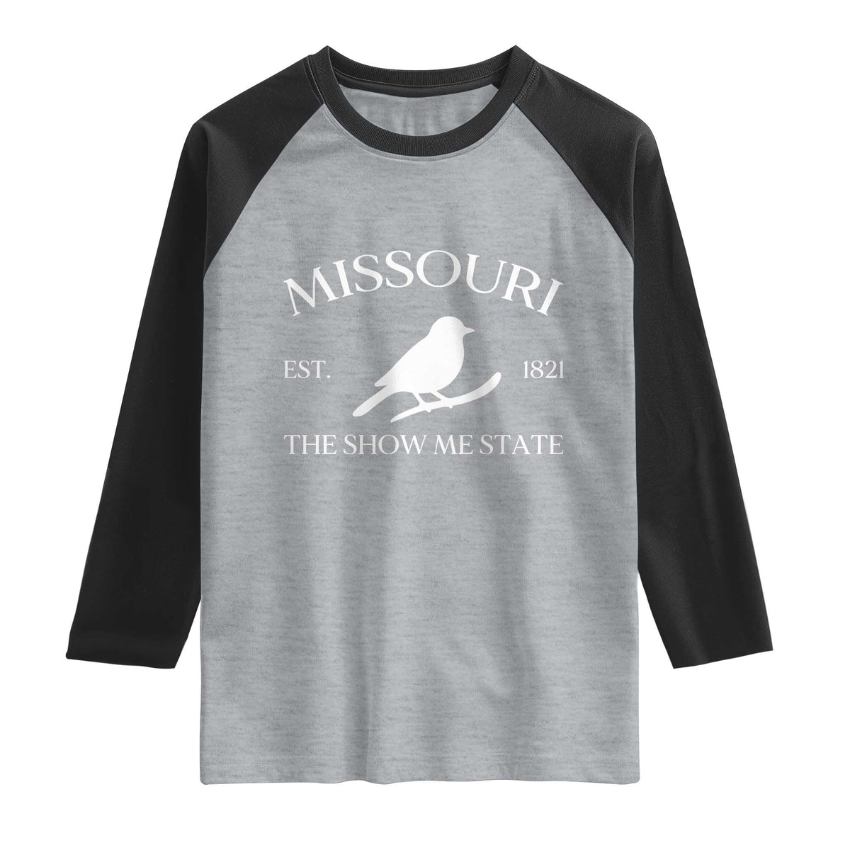 Vintage Blue Bird Missouri Raglan Shirt The Show Me State Pride