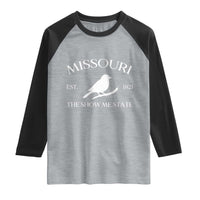 Vintage Blue Bird Missouri Raglan Shirt The Show Me State Pride