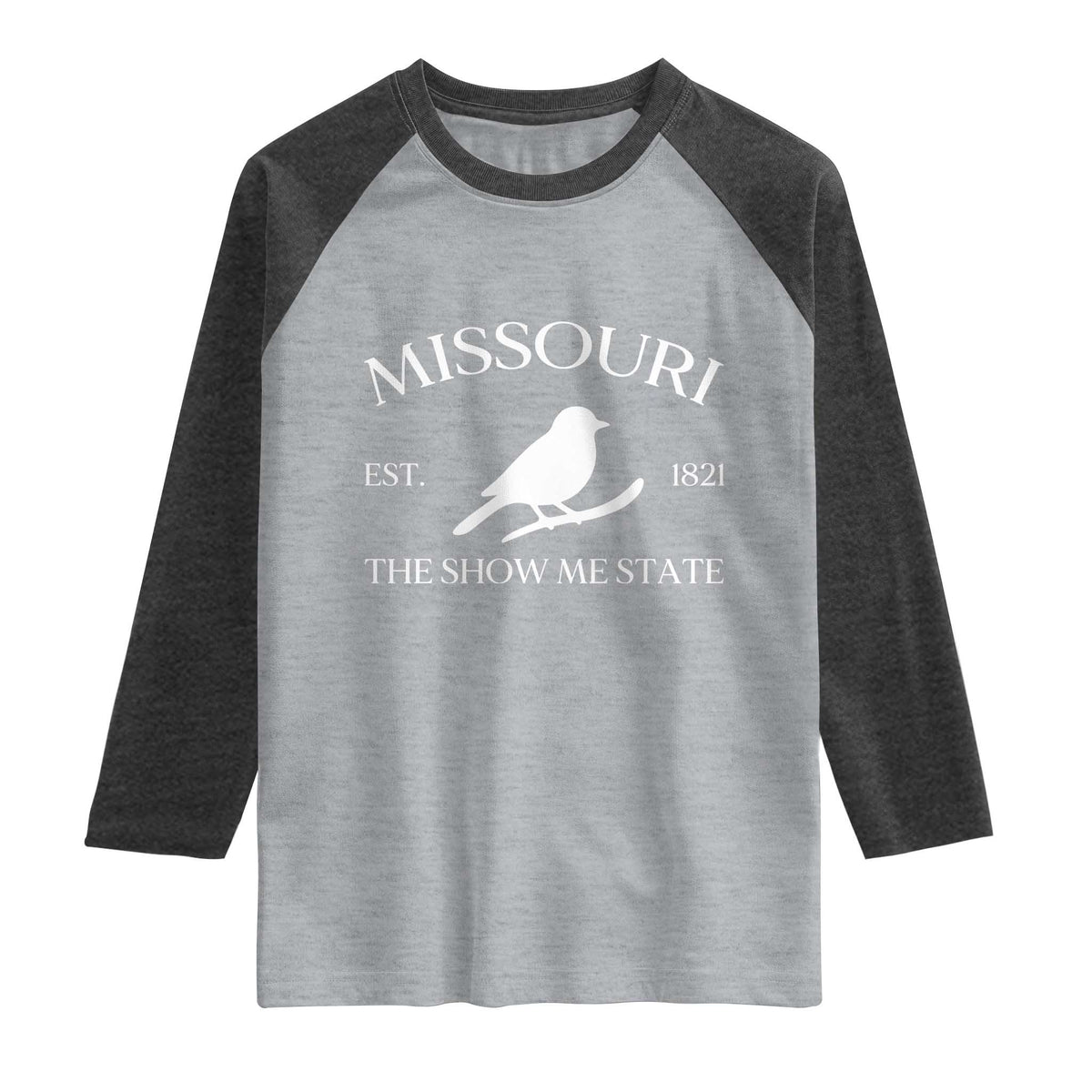 Vintage Blue Bird Missouri Raglan Shirt The Show Me State Pride
