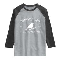 Vintage Blue Bird Missouri Raglan Shirt The Show Me State Pride