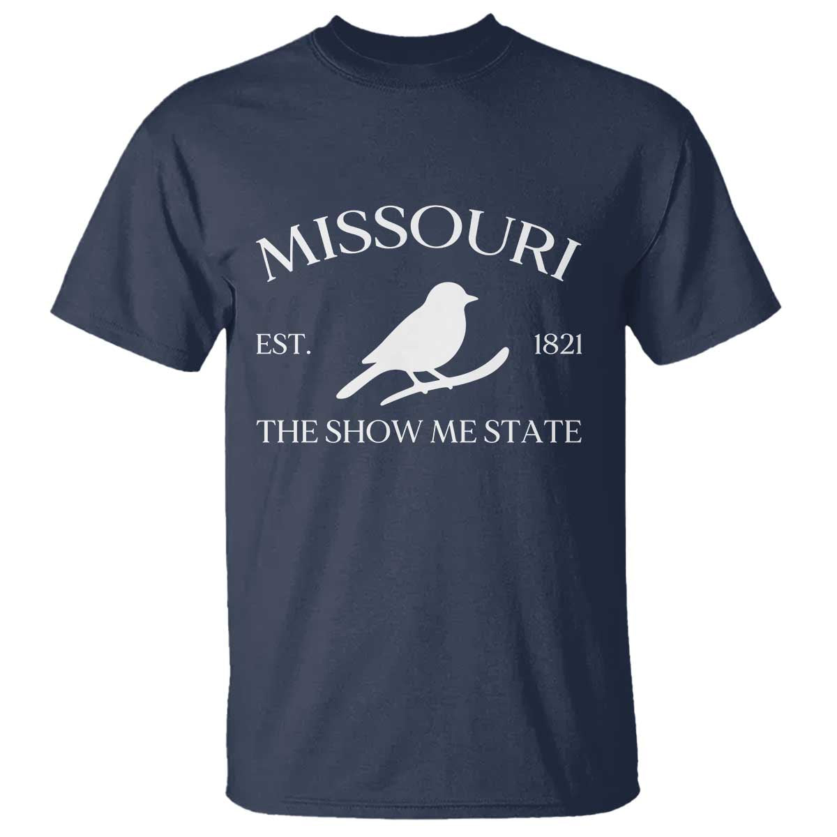 Vintage Blue Bird Missouri T Shirt The Show Me State Pride