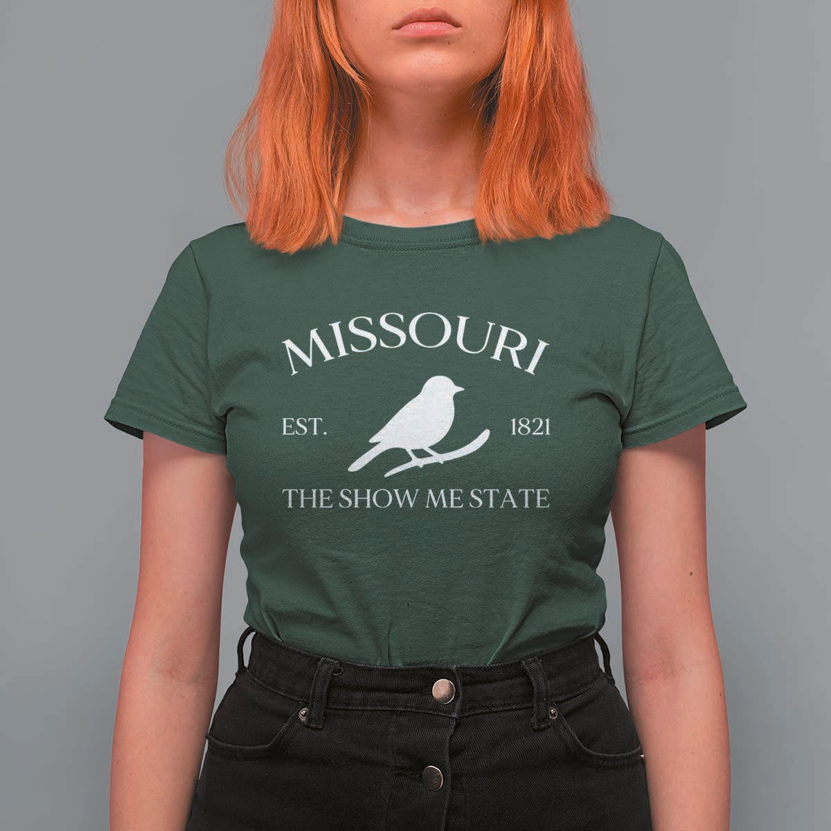Vintage Blue Bird Missouri T Shirt For Women The Show Me State Pride