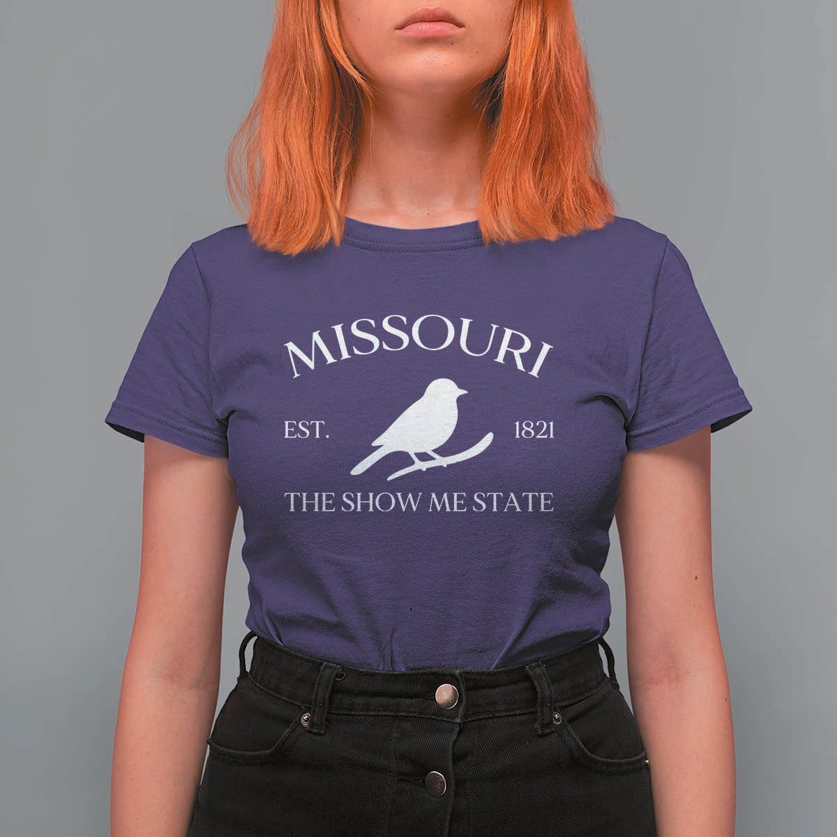 Vintage Blue Bird Missouri T Shirt For Women The Show Me State Pride