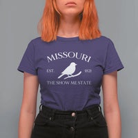Vintage Blue Bird Missouri T Shirt For Women The Show Me State Pride