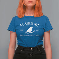 Vintage Blue Bird Missouri T Shirt For Women The Show Me State Pride
