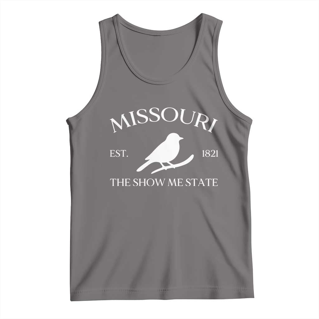 Vintage Blue Bird Missouri Tank Top The Show Me State Pride