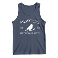Vintage Blue Bird Missouri Tank Top The Show Me State Pride