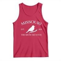 Vintage Blue Bird Missouri Tank Top The Show Me State Pride