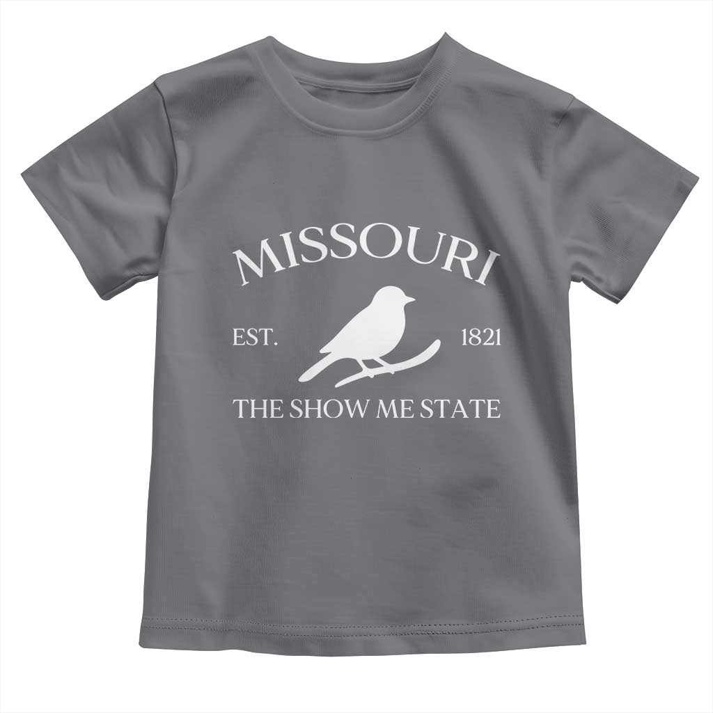 Vintage Blue Bird Missouri Toddler T Shirt The Show Me State Pride