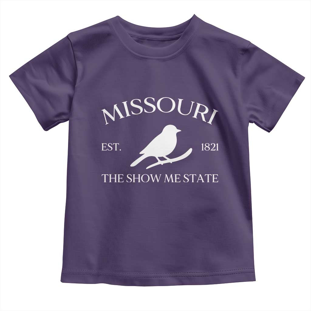 Vintage Blue Bird Missouri Toddler T Shirt The Show Me State Pride