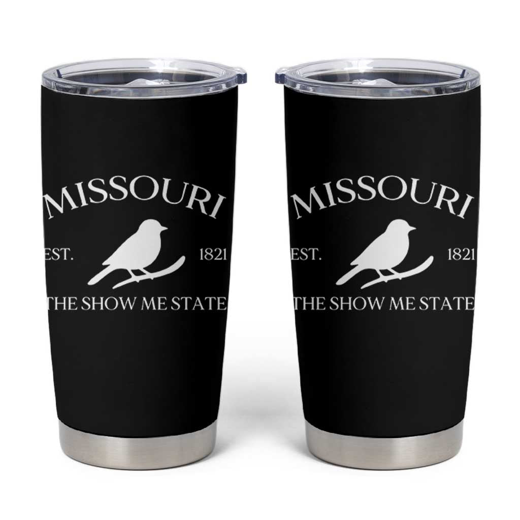 Vintage Blue Bird Missouri Tumbler Cup The Show Me State Pride