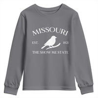 Vintage Blue Bird Missouri Youth Sweatshirt The Show Me State Pride