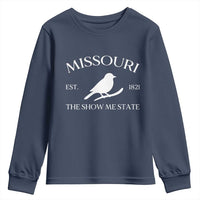 Vintage Blue Bird Missouri Youth Sweatshirt The Show Me State Pride