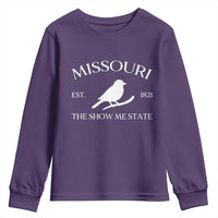 Vintage Blue Bird Missouri Youth Sweatshirt The Show Me State Pride