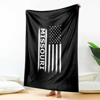 USA Flag Missouri State Pride Throw Blanket Missourian Pride