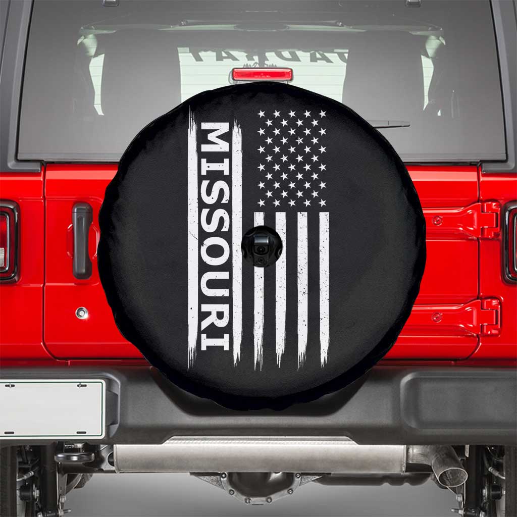 USA Flag Missouri State Pride Spare Tire Cover Missourian Pride