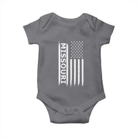 USA Flag Missouri State Pride Baby Onesie Missourian Pride
