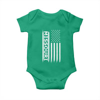 USA Flag Missouri State Pride Baby Onesie Missourian Pride