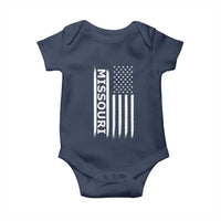 USA Flag Missouri State Pride Baby Onesie Missourian Pride