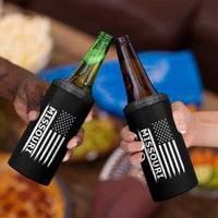 USA Flag Missouri State Pride 4 in 1 Can Cooler Tumbler Missourian Pride