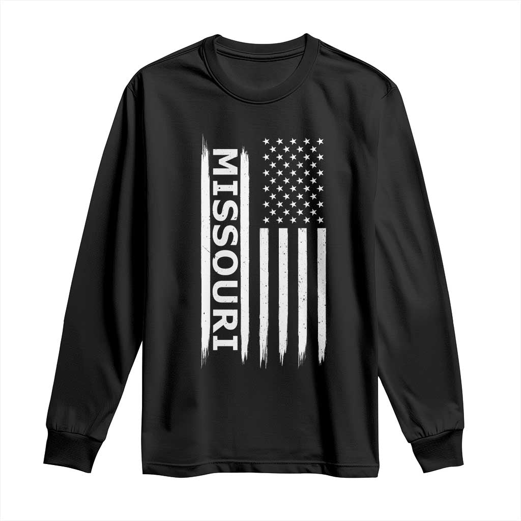 USA Flag Missouri State Pride Long Sleeve Shirt Missourian Pride