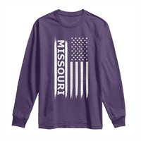 USA Flag Missouri State Pride Long Sleeve Shirt Missourian Pride