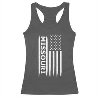 USA Flag Missouri State Pride Racerback Tank Top Missourian Pride