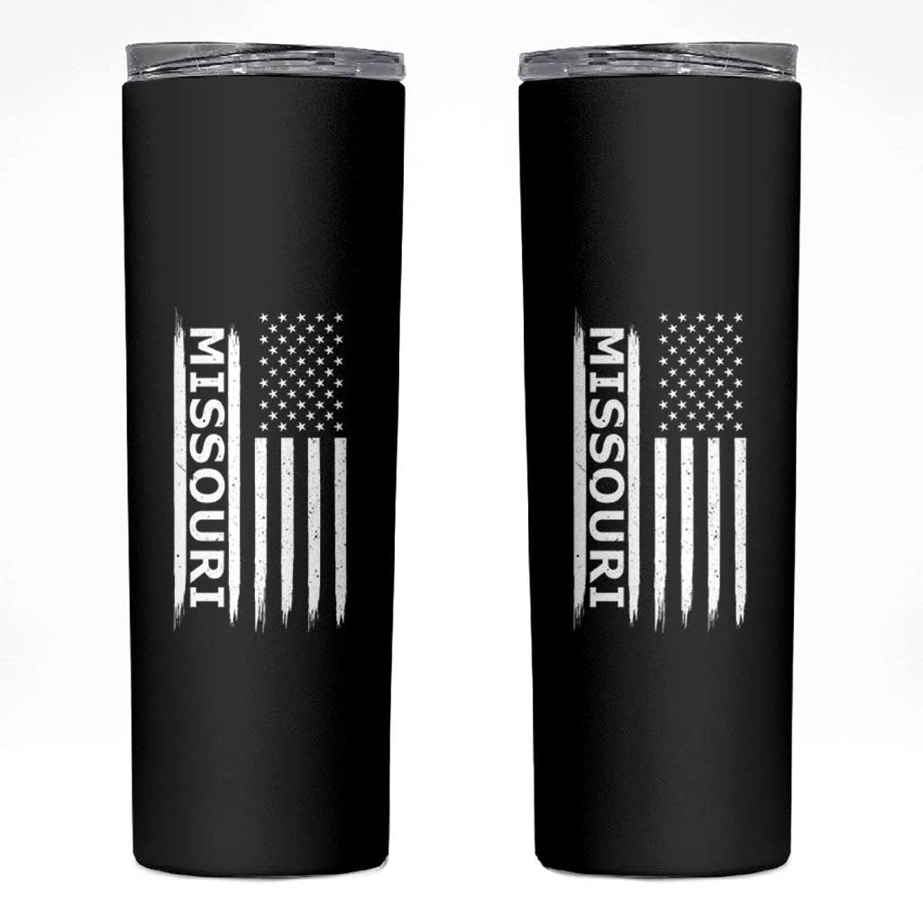 USA Flag Missouri State Pride Skinny Tumbler Missourian Pride