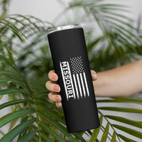 USA Flag Missouri State Pride Skinny Tumbler Missourian Pride