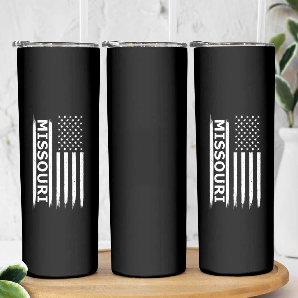 USA Flag Missouri State Pride Skinny Tumbler Missourian Pride