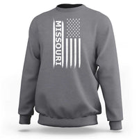 USA Flag Missouri State Pride Sweatshirt Missourian Pride