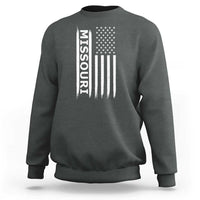 USA Flag Missouri State Pride Sweatshirt Missourian Pride