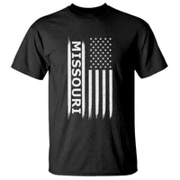 USA Flag Missouri State Pride T Shirt Missourian Pride